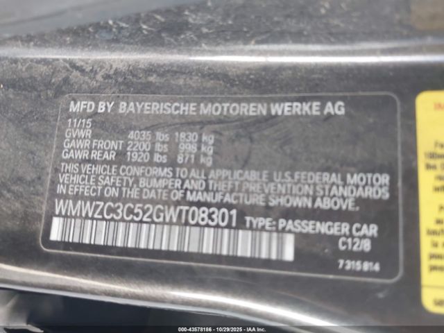 2016 MINI COUNTRYMAN WMWZC3C52GWT08301 Photo 8