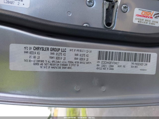 2015 DODGE CHARGER 2C3CDXHG8FH734017 Photo 8