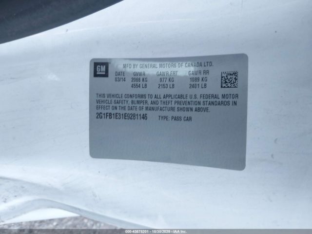 2014 CHEVROLET CAMARO 2G1FB1E31E9281146 Photo 8