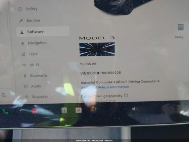 2025 TESLA MODEL 3 5YJ3E1ET6SF966705 Photo 6