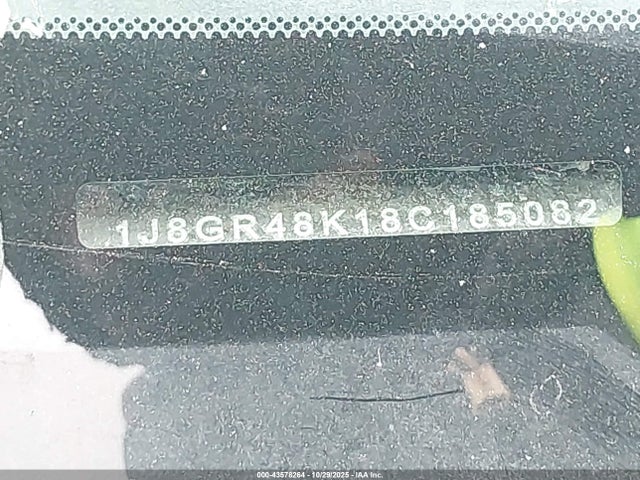 2008 Jeep Grand Cherokee Laredo მანქანა იყიდება აუქციონზე, vin: 1J8GR48K18C185082, აუქციონის ნომერი: 43578264