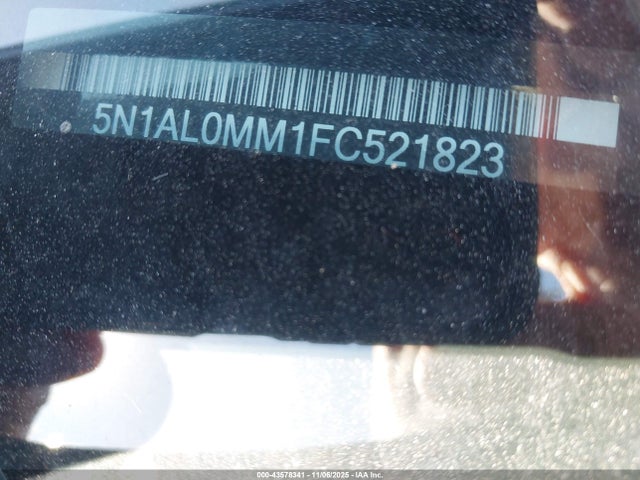 Aukcja sprzedaży 2015 Infiniti Qx60, vin: 5N1AL0MM1FC521823, numer aukcji: 43578341