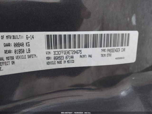 2014 FIAT 500E 3C3CFFGE0ET294675 Photo 8