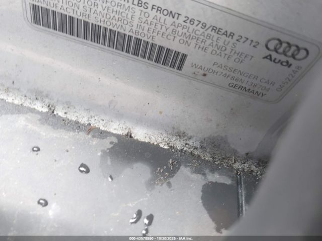 2006 AUDI A6 WAUDH74F86N138704 Photo 8