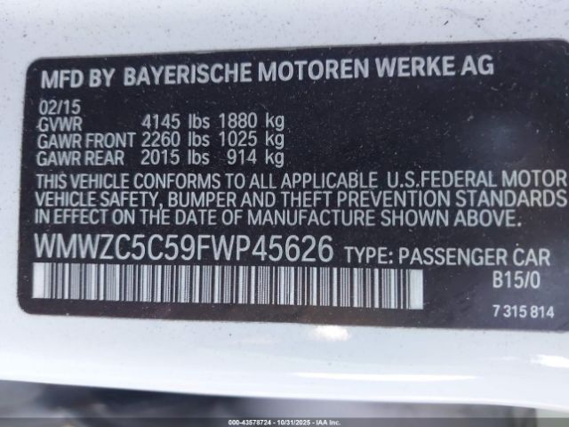 2015 MINI COUNTRYMAN WMWZC5C59FWP45626 Photo 8