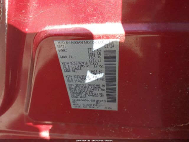 2014 NISSAN PATHFINDER 5N1AR2MN9EC680073 Photo 8