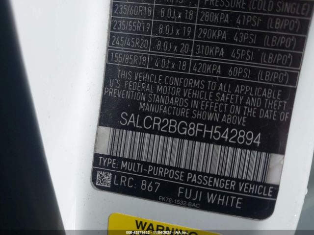 2015 LAND ROVER DISCOVERY SPORT SALCR2BG8FH542894 Photo 8