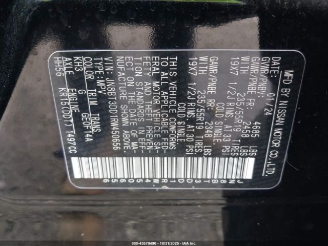 2024 NISSAN ROGUE JN8BT3DD1RW450656 Photo 8