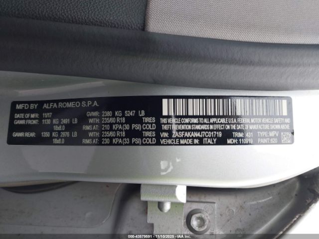 2018 ALFA ROMEO STELVIO ZASFAKAN4J7C01719 Photo 8