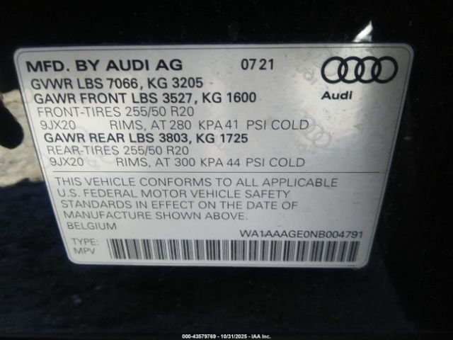 2022 AUDI E-TRON WA1AAAGE0NB004791 Photo 8