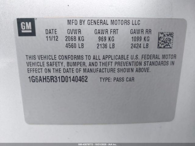 2013 CADILLAC ATS 1G6AH5R31D0140462 Photo 8