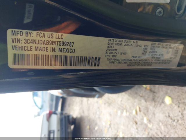 2021 JEEP COMPASS 3C4NJDAB9MT599287 Photo 8