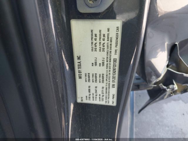 2019 TESLA MODEL 3 5YJ3E1EA2KF331303 Photo 8