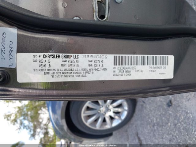 2013 CHRYSLER 300C 2C3CCAEG4DH613972 Photo 8