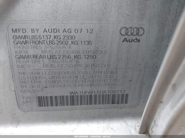 2013 AUDI ALLROAD WA1UFAFL5DA109717 Photo 8