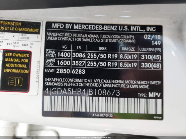 2018 MERCEDES-BENZ GLE 350 4JGDA5HB4JB108673 Photo 8