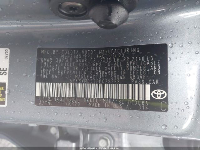 2023 TOYOTA COROLLA 5YFB4MDE1PP029288 Photo 8