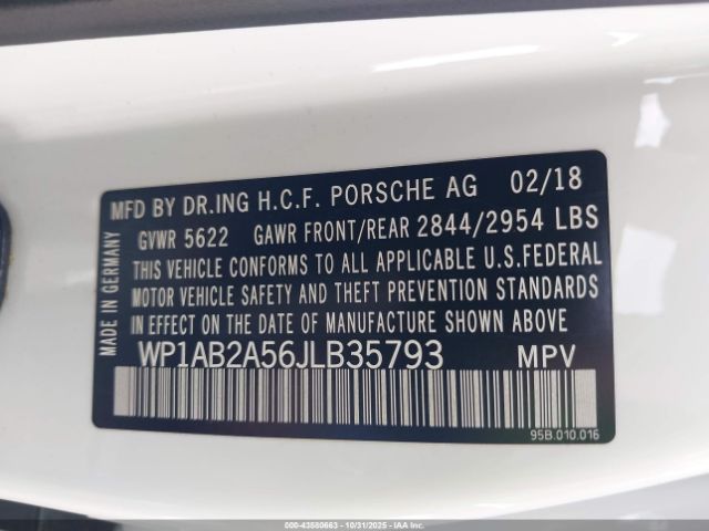 2018 PORSCHE MACAN WP1AB2A56JLB35793 Photo 8