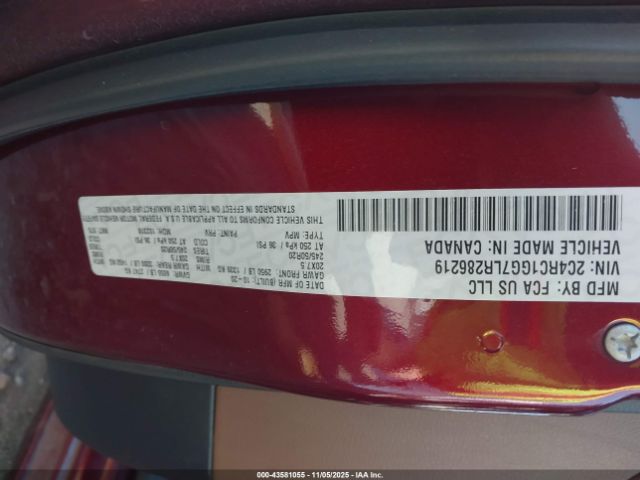 2020 CHRYSLER PACIFICA 2C4RC1GG7LR286219 Photo 8