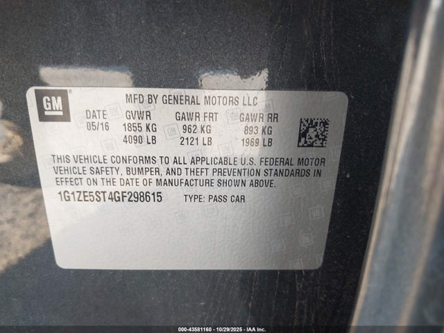 Chevrolet Malibu 2016 1G1ZE5ST4GF298615 Image 21