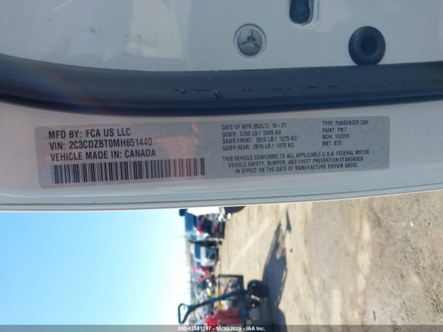 2021 DODGE CHALLENGER 2C3CDZBT0MH651440 Photo 8