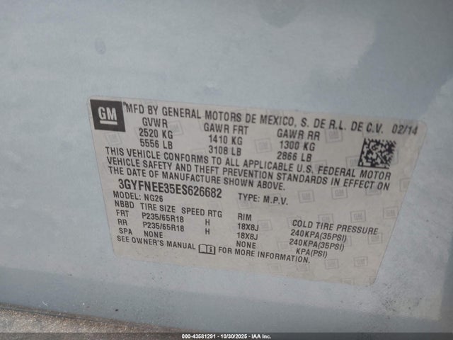 2014 CADILLAC SRX 3GYFNEE35ES626682 Photo 8