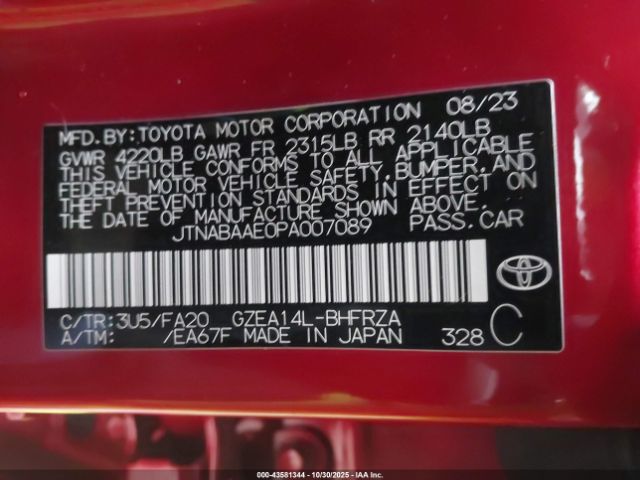 2023 TOYOTA GR COROLLA JTNABAAE0PA007089 Photo 8