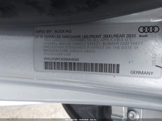 2016 AUDI A7 WAU2GAFC6GN004589 Photo 8