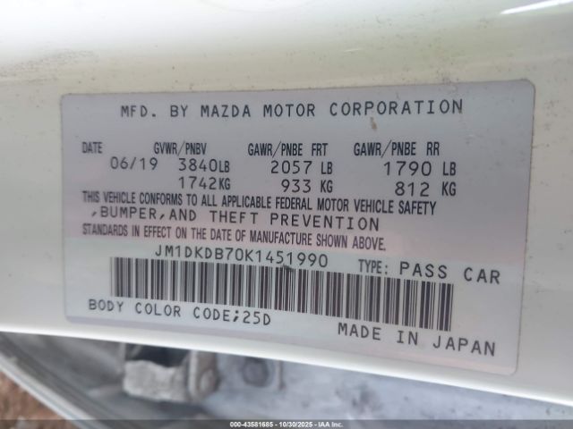2019 MAZDA CX-3 JM1DKDB70K1451990 Photo 8