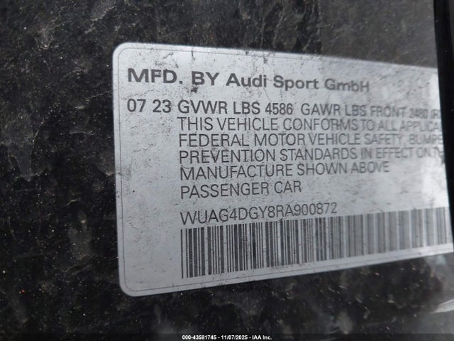 2024 AUDI RS 3 WUAG4DGY8RA900872 Photo 8