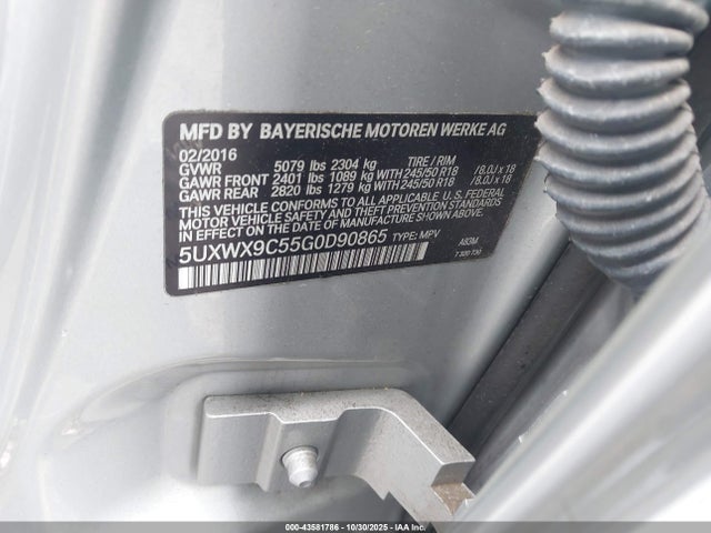 5UXWX9C55G0D90865 BMW X3 Xdrive28i