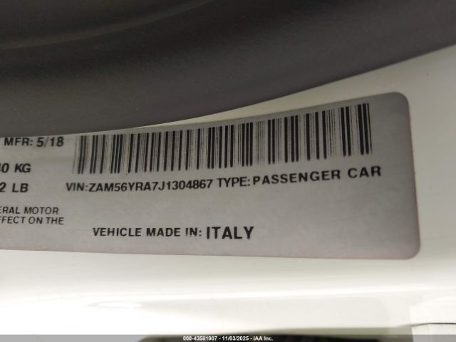 2018 MASERATI QUATTROPORTE ZAM56YRA7J1304867 Photo 8