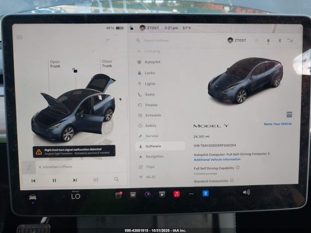 2024 TESLA MODEL Y 7SAYGDED5RF040254 Photo 6
