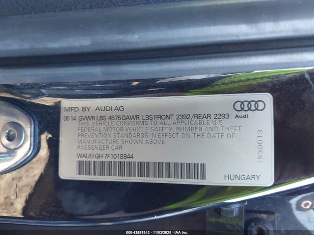 2015 AUDI A3 WAUEFGFF7F1018844 Photo 8
