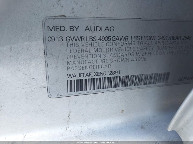 2014 AUDI A4 WAUFFAFLXEN012891 Photo 8
