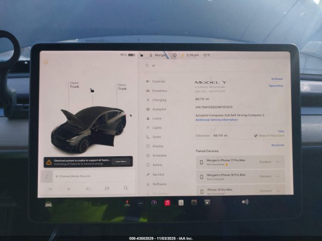 2022 TESLA MODEL Y 7SAYGDEE0NF351433 Photo 6