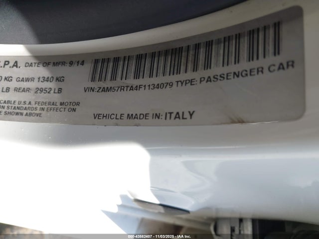 Maserati m156b 2015 ZAM57RTA4F1134079 Image 9