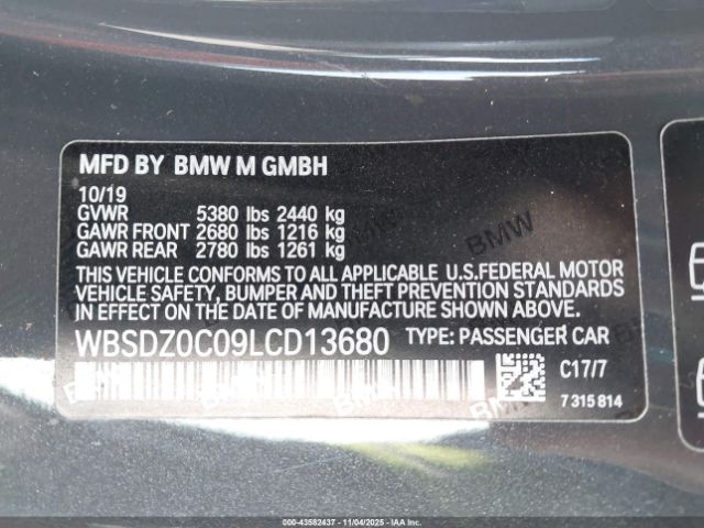 2020 BMW M8 WBSDZ0C09LCD13680 Photo 8