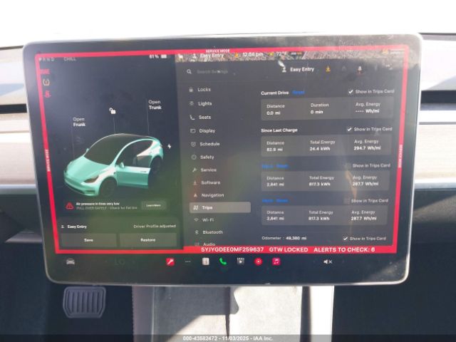 2021 TESLA MODEL Y 5YJYGDEE0MF259637 Photo 6