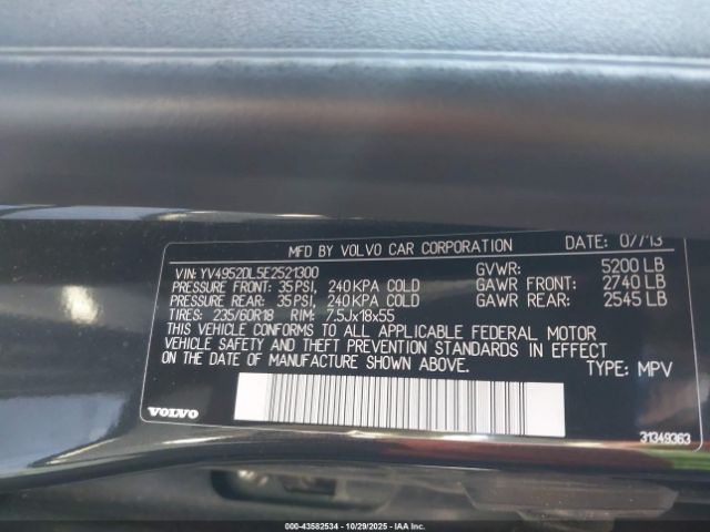 2014 VOLVO XC60 YV4952DL5E2521300 Photo 8