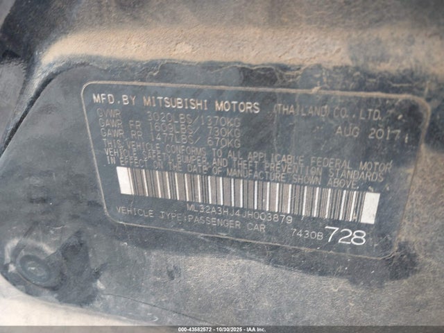 2018 MITSUBISHI MIRAGE ML32A3HJ4JH003879 Photo 8