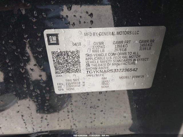 2018 CADILLAC XT5 1GYKNARS3JZ236542 Photo 8