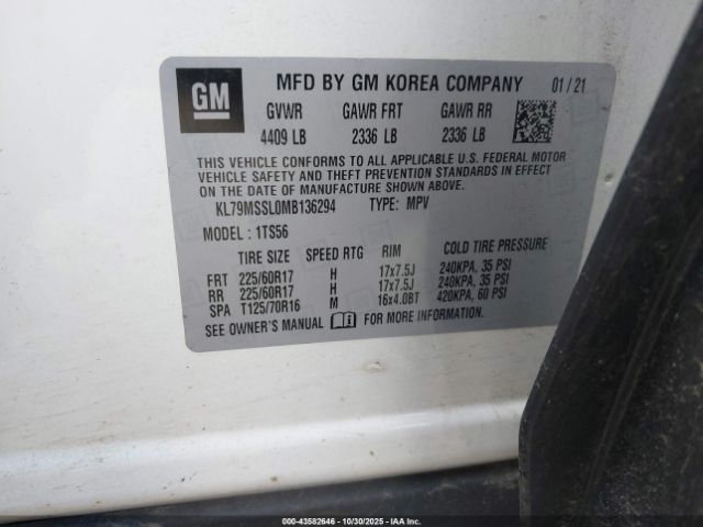 2021 CHEVROLET TRAILBLAZER KL79MSSL0MB136294 Photo 8