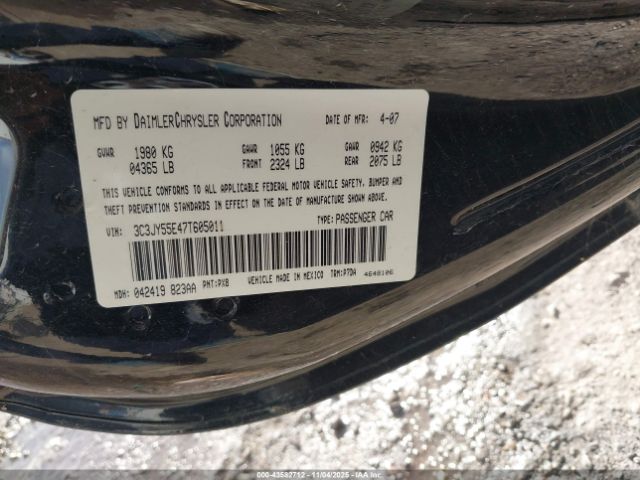 2007 CHRYSLER PT CRUISER 3C3JY55E47T605011 Photo 8