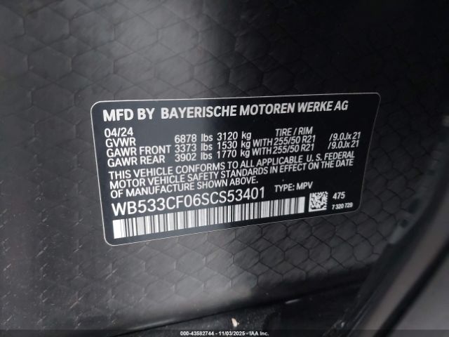 2025 BMW IX WB533CF06SCS53401 Photo 8