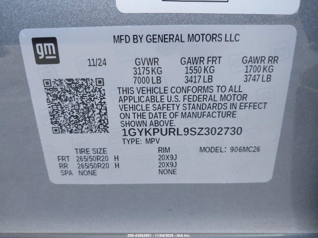 2025 CADILLAC LYRIQ 1GYKPURL9SZ302730 Photo 8