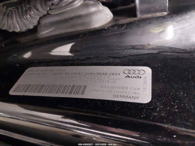 2004 AUDI A8 L WAUML44E24N022786 Photo 8