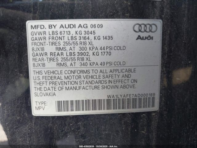 2010 AUDI Q7 WA1LYAFE7AD000189 Photo 8