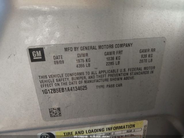 2010 CHEVROLET MALIBU 1G1ZB5EB1A4134625 Photo 8