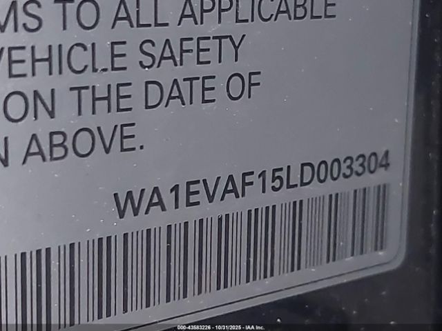 2020 AUDI Q8 WA1EVAF15LD003304 Photo 8
